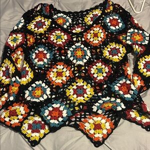 Multicolor Crochet Women's Sweater